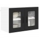 Sonata H Горен кухненски шкаф с рафт с врата 2 pcs Черно 60 x 31 x 40 см