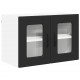Sonata H Горен кухненски шкаф с рафт с врата 2 pcs Черно 60 x 31 x 40 см
