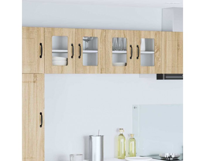 Sonata H Горен кухненски шкаф с рафт 2 pcs Сонома дъб 60 x 31 x 40 см