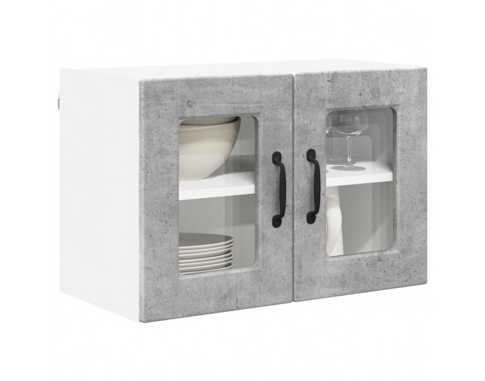 Sonata H Горен кухненски шкаф 2 pcs Циментено сиво 60 x 31 x 40 см