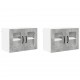Sonata H Горен кухненски шкаф 2 pcs Циментено сиво 60 x 31 x 40 см