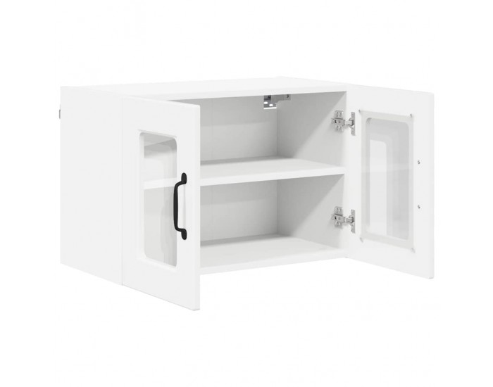 Sonata H Горен кухненски шкаф с рафт 2 pcs Лъскаво бяло 60 x 31 x 40 см