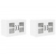 Sonata H Горен кухненски шкаф с рафт 2 pcs Лъскаво бяло 60 x 31 x 40 см