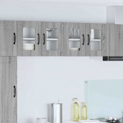 Sonata H Горен кухненски шкаф с рафт 2 pcs Сив Сонома 60 x 31 x 40 см - Bucătării modulare