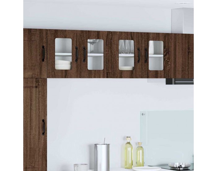 Sonata H Горен кухненски шкаф Кафяв дъб 60 x 31 x 40 см Инженерно дърво