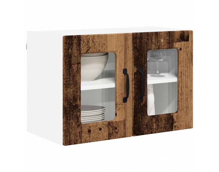 Sonata H Горен кухненски шкаф с рафт 2 pcs Старо дърво 60 x 31 x 40 см