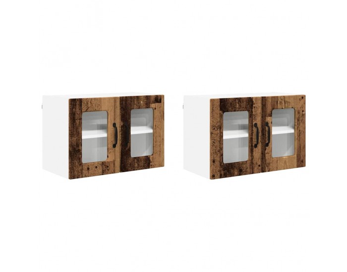 Sonata H Горен кухненски шкаф с рафт 2 pcs Старо дърво 60 x 31 x 40 см
