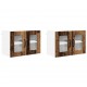 Sonata H Горен кухненски шкаф с рафт 2 pcs Старо дърво 60 x 31 x 40 см