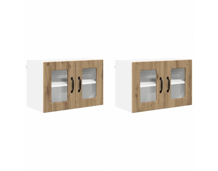 Sonata H Горен кухненски шкаф 2 pcs Дъб 60 x 31 x 40 см Инженерно дърво