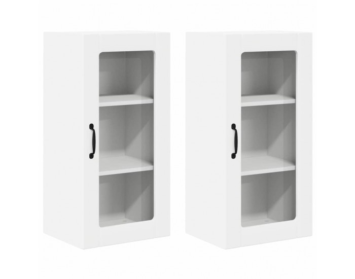 Sonata H Горен кухненски шкаф 2 pcs Бяло 40 x 31 x 80 см Инженерно дърво