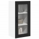 Sonata H Горен кухненски шкаф с рафт с врата 2 pcs Черно 40 x 31 x 80 см