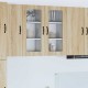 Sonata H Горен кухненски шкаф с рафт 2 pcs Сонома дъб 40 x 31 x 80 см