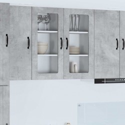 Sonata H Горен кухненски шкаф с рафт Циментено сиво 40 x 31 x 80 см - Bucătării modulare