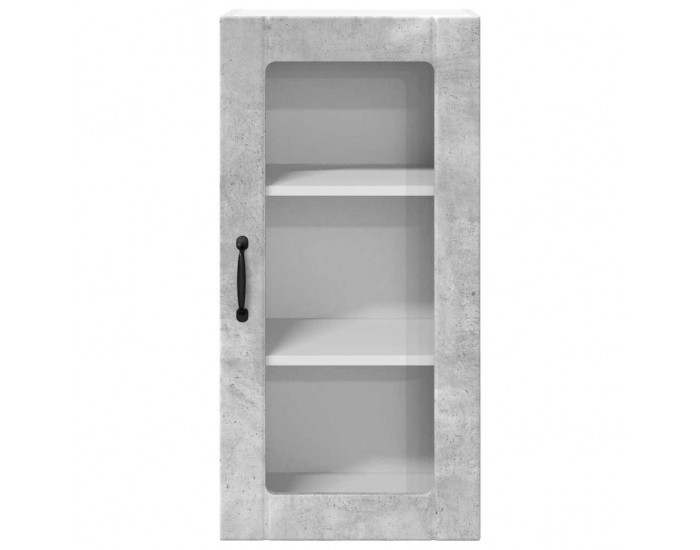Sonata H Горен кухненски шкаф с рафт Циментено сиво 40 x 31 x 80 см