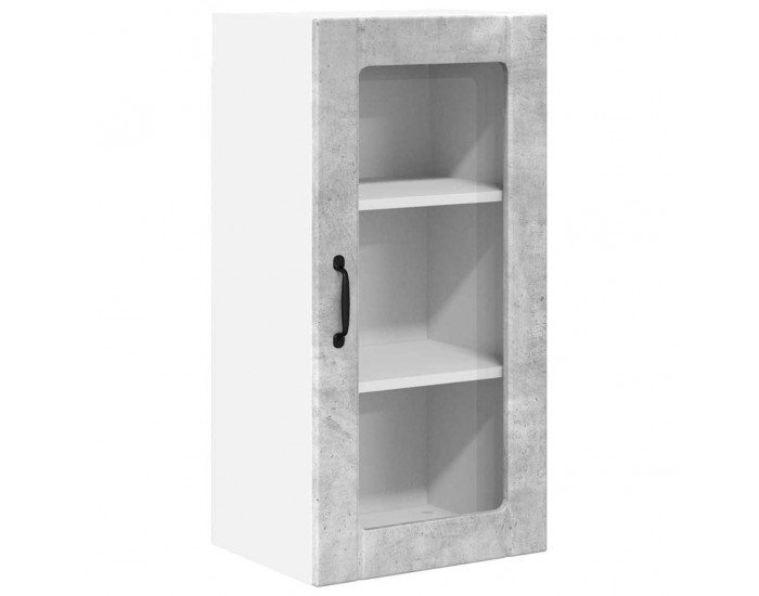Sonata H Горен кухненски шкаф 2 pcs Циментено сиво 40 x 31 x 80 см