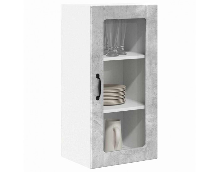 Sonata H Горен кухненски шкаф 2 pcs Циментено сиво 40 x 31 x 80 см