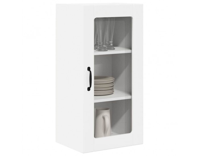 Sonata H Горен кухненски шкаф с рафт 2 pcs Лъскаво бяло 40 x 31 x 80 см