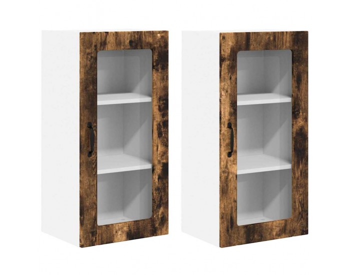 Sonata H Горен кухненски шкаф с рафт 2 pcs Димян дъб 40 x 31 x 80 см