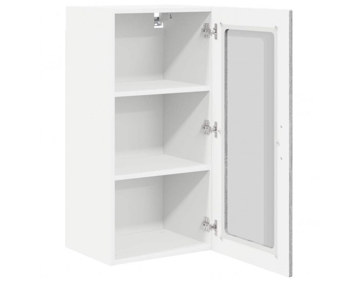 Sonata H Горен кухненски шкаф с рафт 2 pcs Сив Сонома 40 x 31 x 80 см