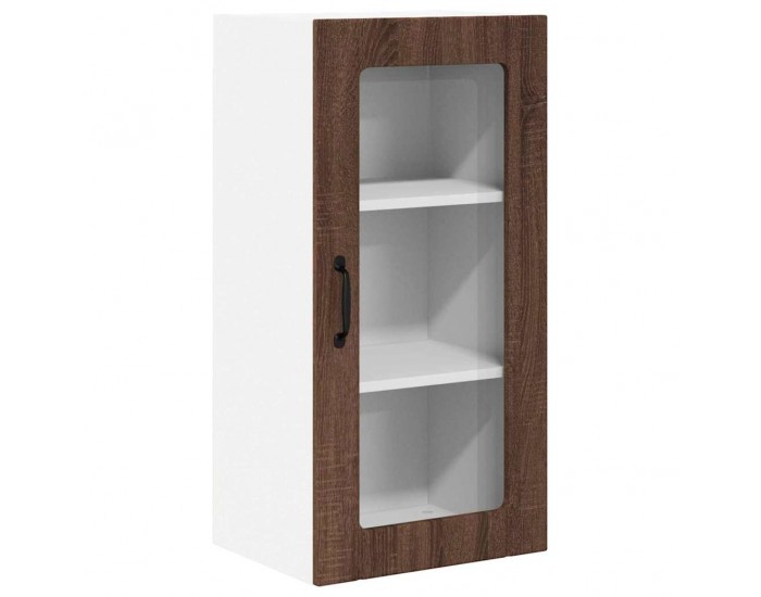Sonata H Горен кухненски шкаф Кафяв дъб 40 x 31 x 80 см Инженерно дърво