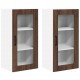 Sonata H Горен кухненски шкаф с рафт 2 pcs Кафяв дъб 40 x 31 x 80 см