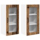 Sonata H Горен кухненски шкаф с рафт 2 pcs Старо дърво 40 x 31 x 80 см
