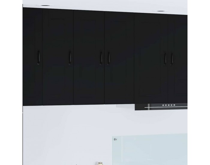 Sonata H Горен кухненски шкаф Черно 30 x 31 x 80 см Инженерно дърво