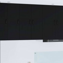 Sonata H Горен кухненски шкаф с рафт с врата 2 pcs Черно 30 x 31 x 80 см - Bucătării modulare