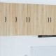 Sonata H Горен кухненски шкаф Сонома дъб 30 x 31 x 80 см Инженерно дърво