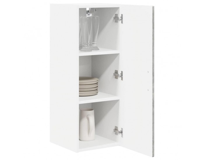 Sonata H Горен кухненски шкаф 2 pcs Циментено сиво 30 x 31 x 80 см