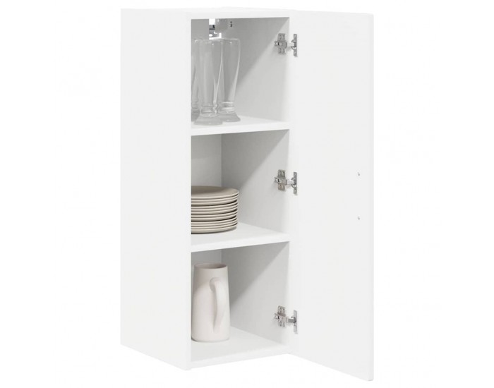 Sonata H Горен кухненски шкаф с рафт 2 pcs Лъскаво бяло 30 x 31 x 80 см
