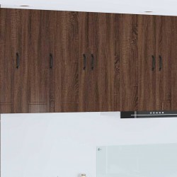 Sonata H Горен кухненски шкаф с рафт 2 pcs Кафяв дъб 30 x 31 x 80 см - Bucătării modulare