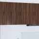 Sonata H Горен кухненски шкаф с рафт 2 pcs Кафяв дъб 30 x 31 x 80 см