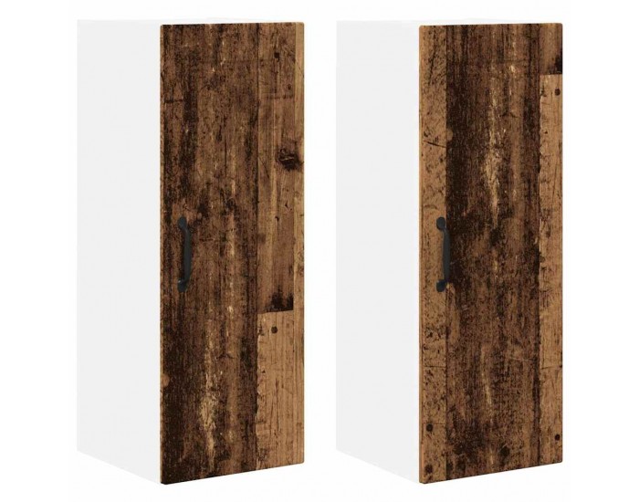 Sonata H Горен кухненски шкаф с рафт 2 pcs Старо дърво 30 x 31 x 80 см