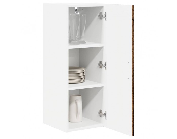 Sonata H Горен кухненски шкаф с рафт 2 pcs Старо дърво 30 x 31 x 80 см