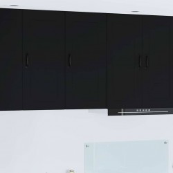 Sonata H Горен кухненски шкаф Черно 40 x 31 x 80 см Инженерно дърво - Bucătării modulare