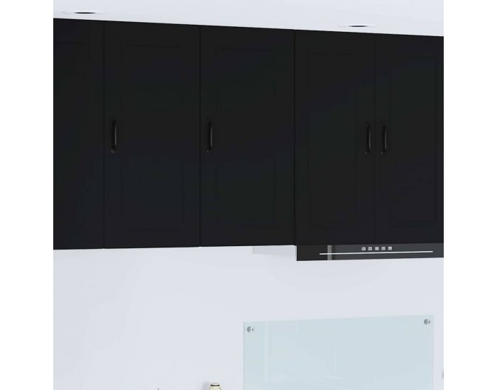 Sonata H Горен кухненски шкаф Черно 40 x 31 x 80 см Инженерно дърво