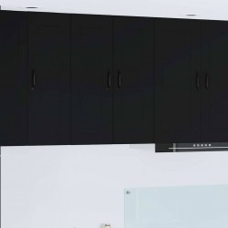 Sonata H Горен кухненски шкаф Черно 60 x 31 x 80 см Инженерно дърво - Bucătării modulare
