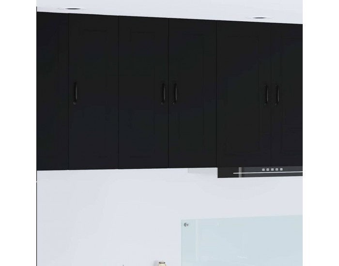 Sonata H Горен кухненски шкаф Черно 60 x 31 x 80 см Инженерно дърво