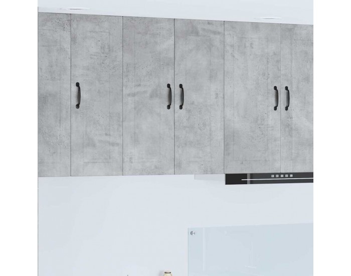 Sonata H Горен кухненски шкаф с рафт Циментено сиво 60 x 31 x 80 см