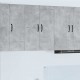 Sonata H Горен кухненски шкаф с рафт Циментено сиво 60 x 31 x 80 см