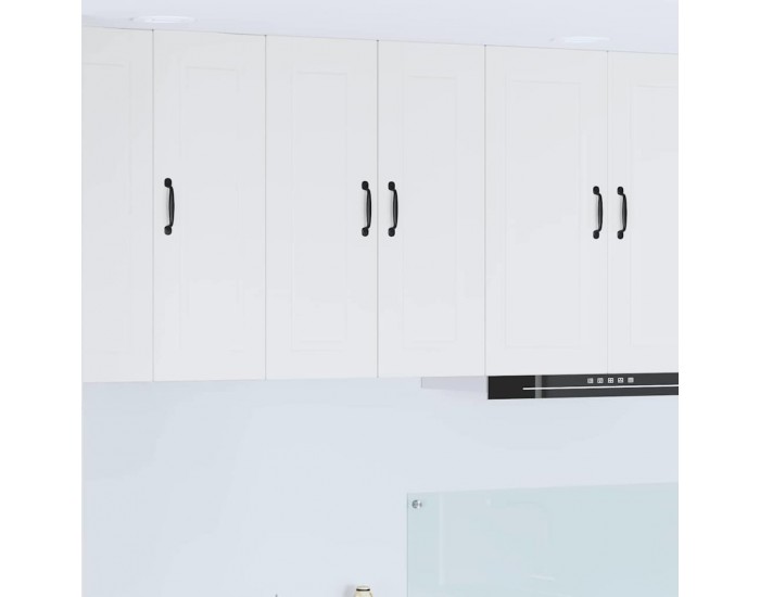 Sonata H Горен кухненски шкаф с рафт Лъскаво бяло 60 x 31 x 80 см