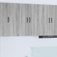 Sonata H Горен кухненски шкаф Сив Сонома 60 x 31 x 80 см Инженерно дърво