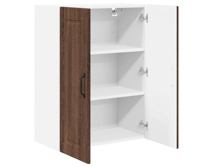 Sonata H Горен кухненски шкаф Кафяв дъб 60 x 31 x 80 см Инженерно дърво
