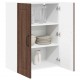 Sonata H Горен кухненски шкаф Кафяв дъб 60 x 31 x 80 см Инженерно дърво