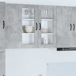 Sonata H Горен кухненски шкаф с рафт Циментено сиво 80 x 31 x 80 см - Bucătării modulare