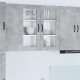 Sonata H Горен кухненски шкаф с рафт Циментено сиво 80 x 31 x 80 см