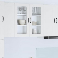 Sonata H Горен кухненски шкаф с рафт Лъскаво бяло 80 x 31 x 80 см - Bucătării modulare
