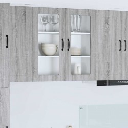 Sonata H Горен кухненски шкаф Сив Сонома 80 x 31 x 80 см Инженерно дърво - Bucătării modulare