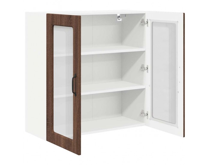 Sonata H Горен кухненски шкаф Кафяв дъб 80 x 31 x 80 см Инженерно дърво